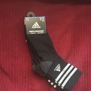 Adidas Men's Cushioned Black Socks